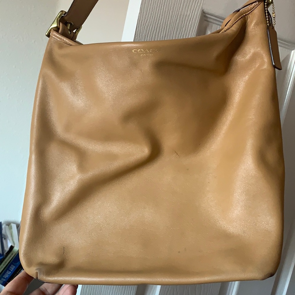 Coach large bag with adjustable strap